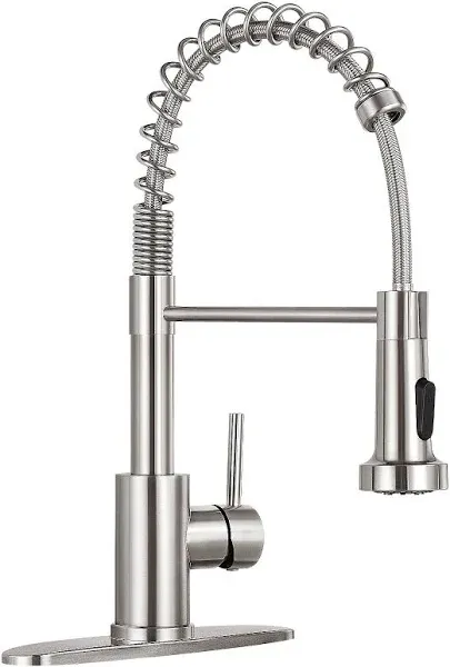 Kitchen Faucet with Pull Down Sprayer,Commer<wbr/>cial Single Handle Kitchen Sink F...