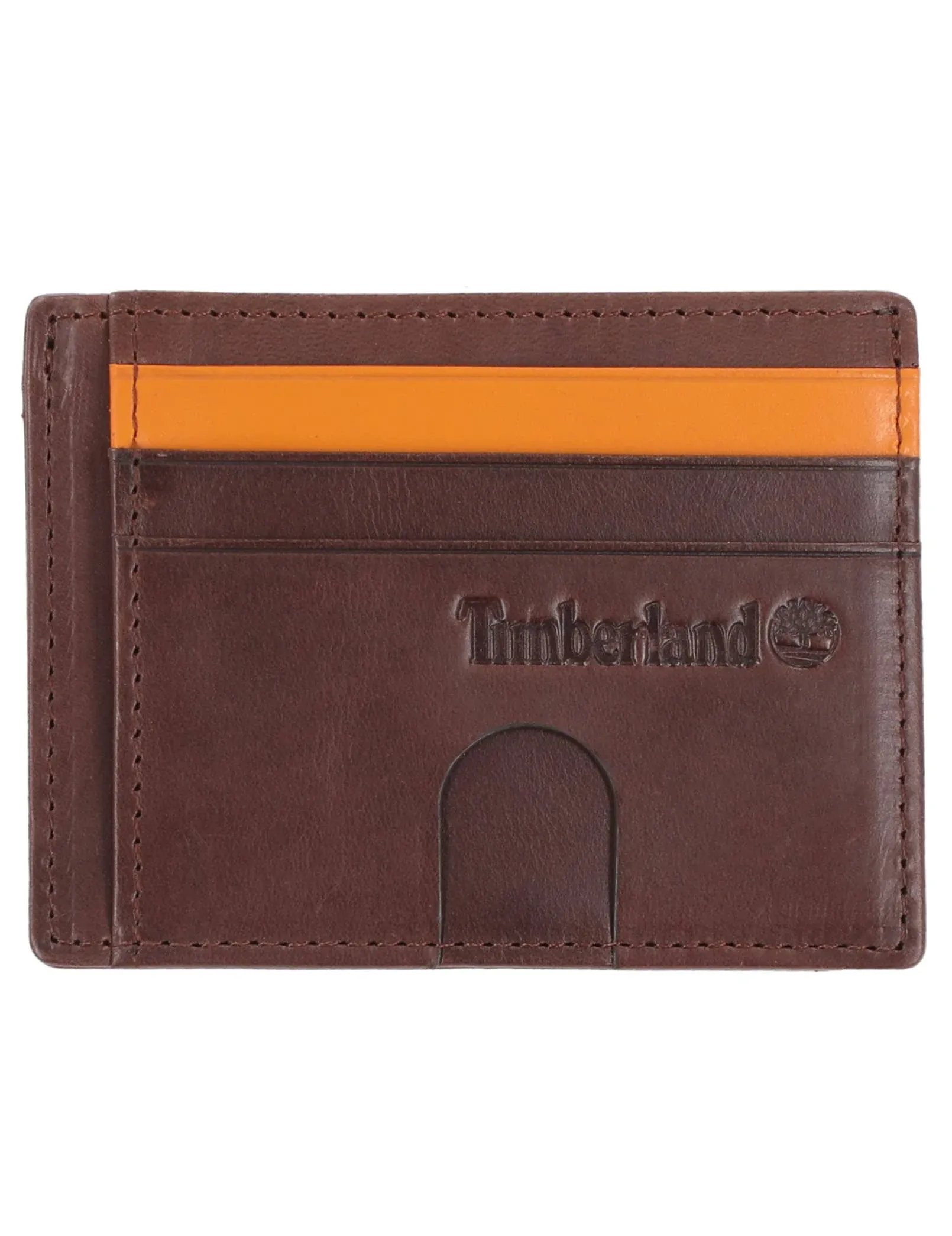 Timberland Men's Slim Leather Front Pocket Credit Card Holder Wallet