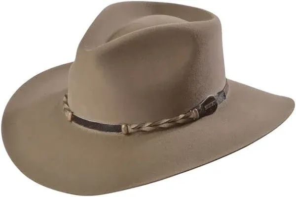 Stetson Drifter 4X Buffalo Fur Felt Hat - Stone 7