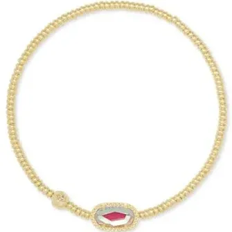 Kendra SCOTT- Grayson Stretch Bracelet Gold Dichroic Glass