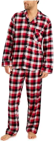 $37 Hanes Men&#039;s Red Black Plaid Flannel Cotton Lounge Sleepwear Pajama Pants XL