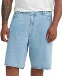 Levi's Men's Big & Tall 469 Loose-Fit Denim Shorts - Light Run - Size 44