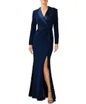 Adrianna Papell Tuxedo Gown - Midnight - Size 16