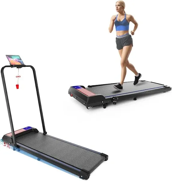 UPREIGN 2 in 1 Folding Treadmill