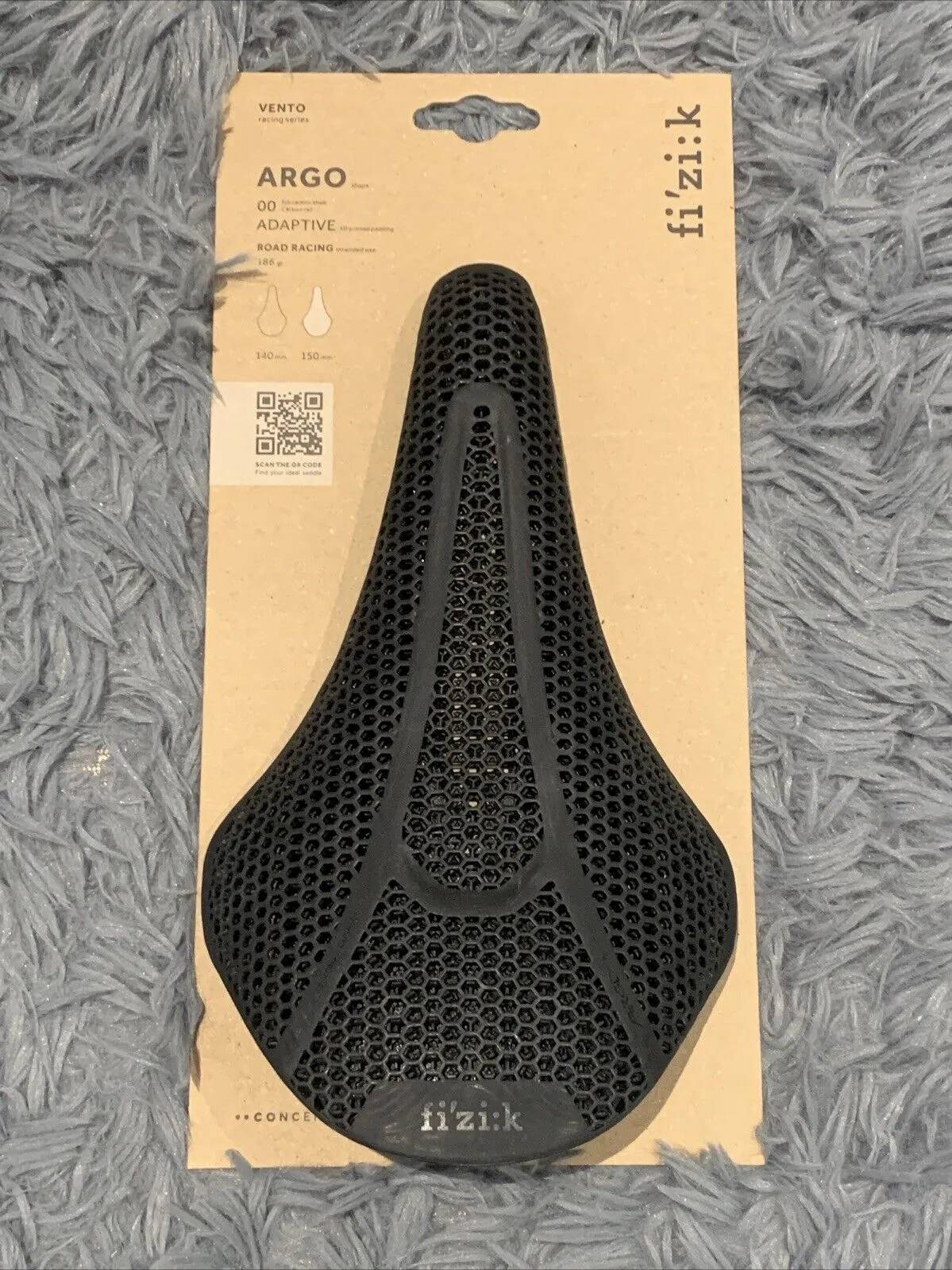 Fizik Vento Argo 00 Adaptive 150mm Saddle Carbon Road Racing Black Brand New!!!