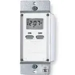 Digital Timer, 7-Day, Spst, 120 V, White