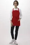 Chef Works - F10-RED - Red Three Pocket Apron