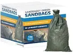 Sandbaggy - Heavy Duty Empty Sandbags For Flooding (14" X 26") - Poly Sand Bags For Flood Barrier, Weight, Construction, Earth Bag Homes - Reusable, UV Resistant - Tie Strings Attached (10 Bags)