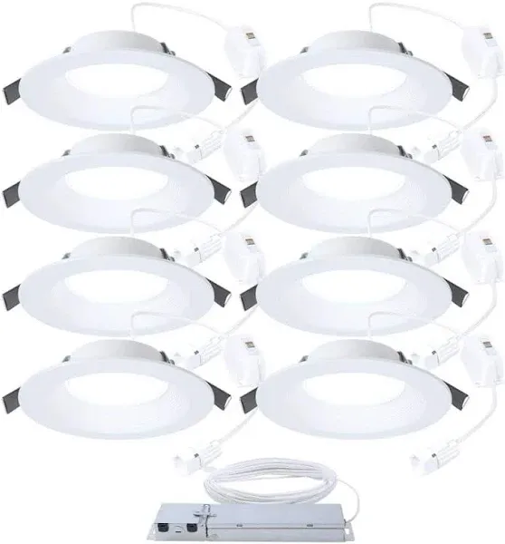 Halo QuickLink Low Voltage 6&#034; Recessed Canless LED 600 Lumens Dimmable 8-Pack