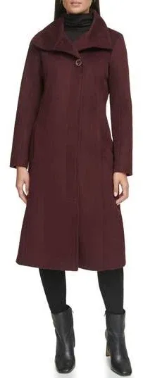 Kenneth Cole Women's Wool-Blend Coat