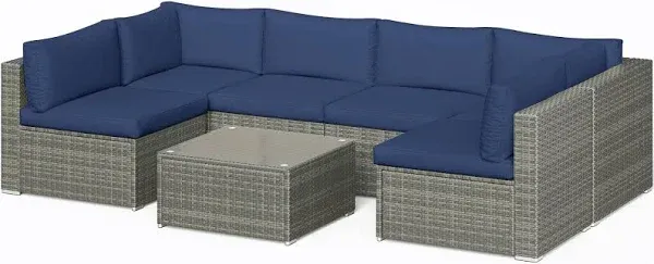 Sunvivi 7 Piece Outdoor Patio Furniture Sets