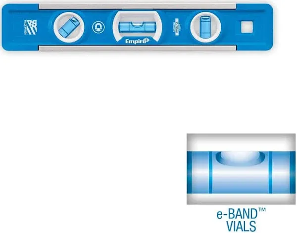 Empire Blue 9in. Heavy-Duty Magnetic Aluminum Torpedo Level, Model# em81.9