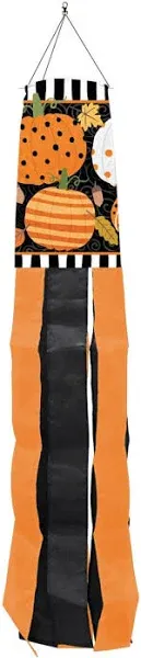 Fall Celebration Pumpkins Windsock 40&#034; x 6&#034; Briarwood Lane