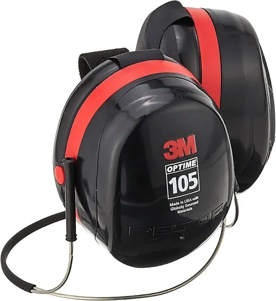 3M Peltor Optime 105 Behind-the-Head Earmuffs