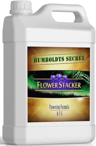 Humboldts Secret Flower Stacker – Best Flowering Formula for Bigger Harvests - Flowering Plant Food – Nutrient System for Potting Soil for Indoor Plants & Outdoor Plants - 8 Ounce