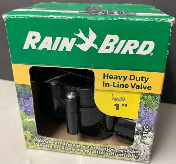 Rainbird CP100 Inline Irrigation Valve, Black