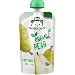 Amazon Brand Mama Bear Organic Baby Food Stage 1 Pear 4 Ounce Pouch (Pack of 12)