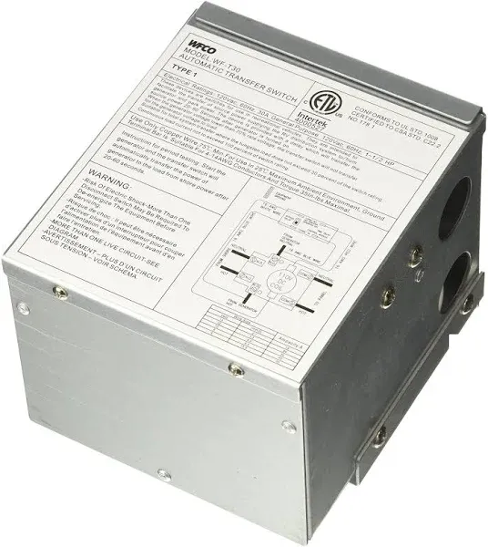 Wfco T-30 Transfer Switch, 30 Amp