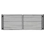 Aleko Steel Dual Swing Driveway Gate - Milan Style - 14 x 6 Feet