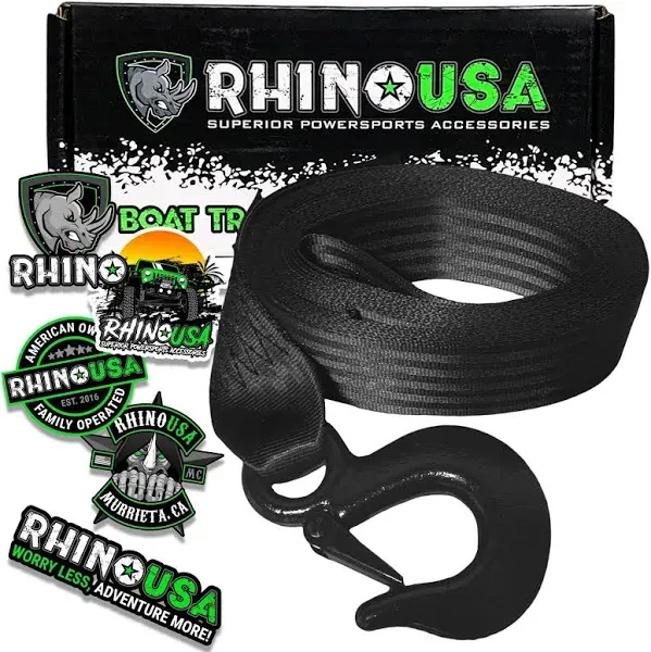 Boat Trailer Winch Strap (2 Inch X 20 Foot) - 5,016Lb Maximum Break Strength - U