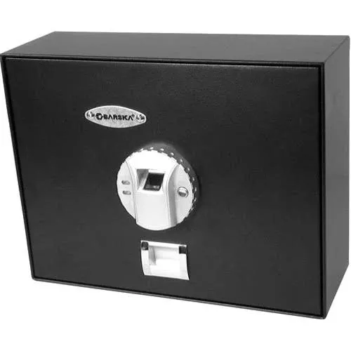 Barska Biometric Top Opening Safe w/Fingerprint Lock Security Home AX11556