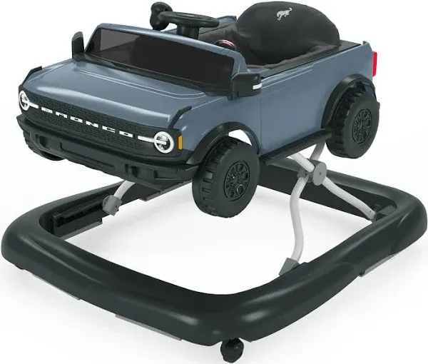 Ford Bronco 4-in-1 Blue Grey Baby Activity Walker with 4 Ways to Play by Bright Starts, Unisex, Newborn +