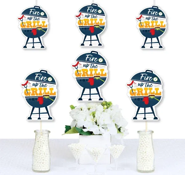 Big Dot of Happiness Fire Up The Grill - Grill Decorations DIY Summer BBQ Picnic