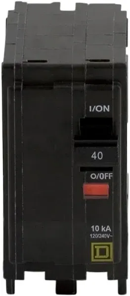 Square D QO 40 Amp Two-Pole Circuit Breaker