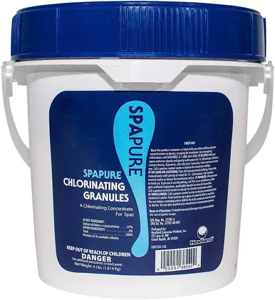 Haviland 4 lbs Bucket Spa Pure Granular Chlorine