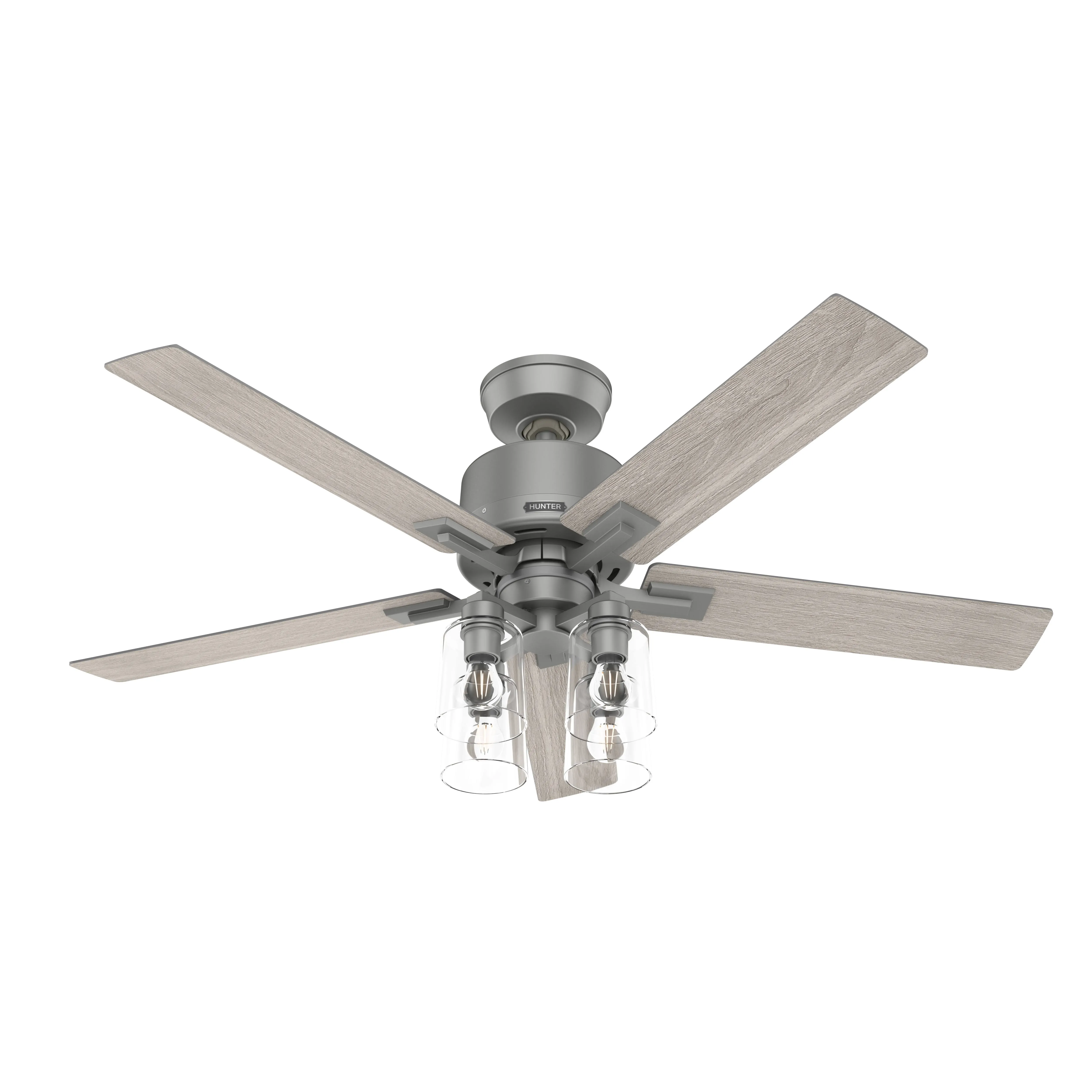 Hunter 52310 Techne Matte Silver LED 52" Ceiling Fan