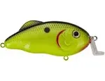 Strike King Shallow Hybrid Hunter Jr. Crankbait - Chartreuse/Black Back