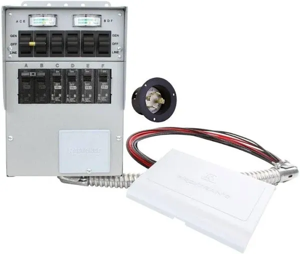 Pro/Tran2 30 Amp 6-Circuit Manual Transfer Switch