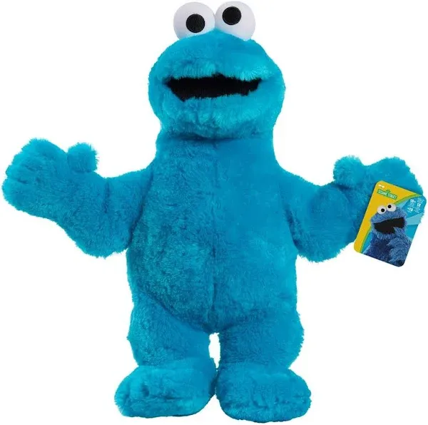 Sesame Street Just Play Big Hugs 18-inch Large Plush Cookie Monster Stuffed Animal, Blue, Pretend Play, Kids Toys for Ages 3 Up