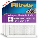 Filtrete 16x20x1, AC Furnace Air Filter, MPR 1500, Healthy Living Ultra Allergen