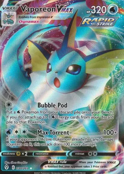 Vaporeon VMAX Evolving Skies Ultra Rare