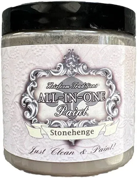 ALL-IN-ONE Paint by Heirloom Traditions, Stonehenge (Mid-tone Greige), 8 Fl Oz