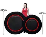 Leaps & Rebounds 40" Mini Fitness Trampoline & Rebounder Exercise Equipment, Red