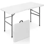 Best Choice Products Portable 4' Folding Utility Table, White