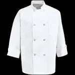 Chef Designs Men's Eight Pearl Button Chef Coat