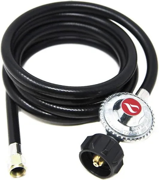 GasOne 2106-05 5 Ft Regulator For Fire Pit Grill Heater-Replace<wbr/>ment Propane Hose