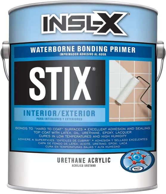 INSL-X SXA11009A-01 Stix Acrylic Waterborne Bonding Primer, 1 Gallon, White