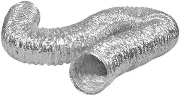 Everbilt 6 in. x 25 ft. Flexible Aluminum Foil Duct, Grey EVER002