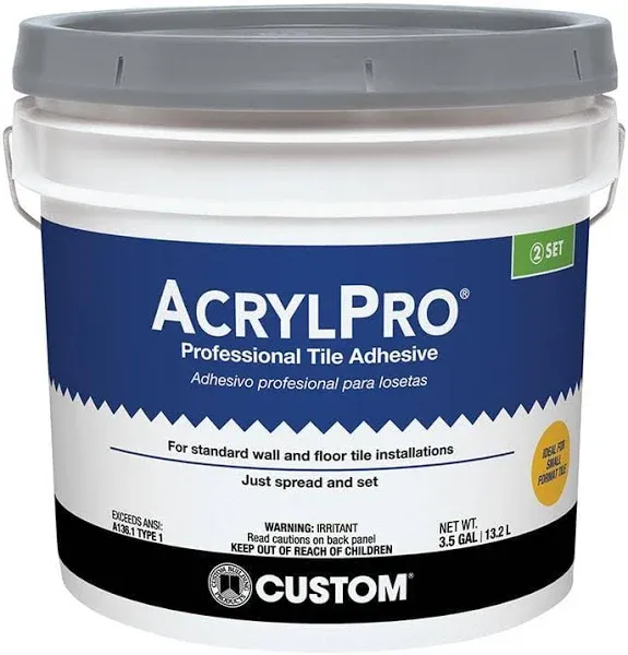 Custom Building Products AcrylPro Ceramic Tile Adhesive 1 gal