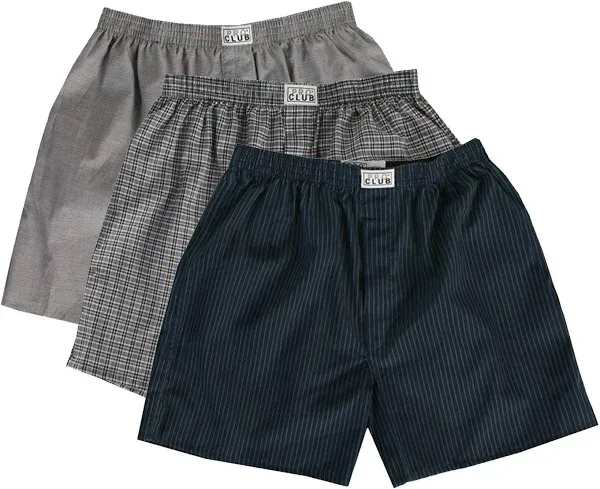 Pro Club Men's 2-Pack Classic Woven Boxers, Mix Colors