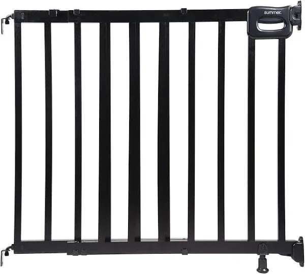 Summer Infant Deluxe Stairway Simple to Secure Wood Baby Gate - Black