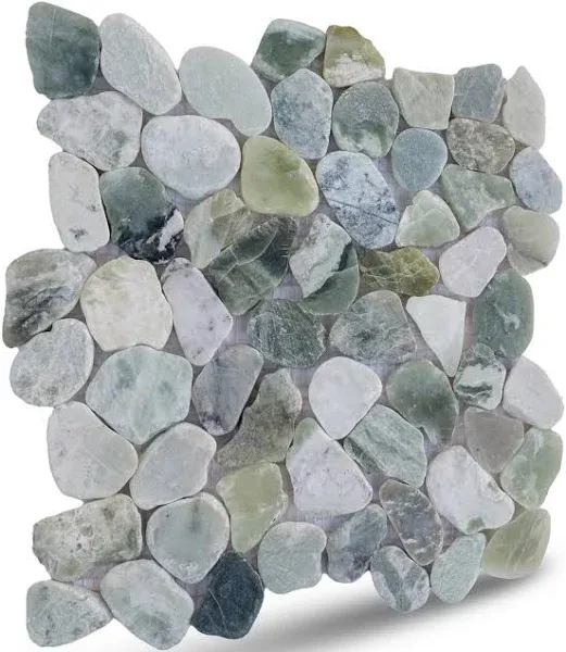 Toba Sliced Pebble Mosaic Wall &amp; Floor Tile ($10.83/SqFt)