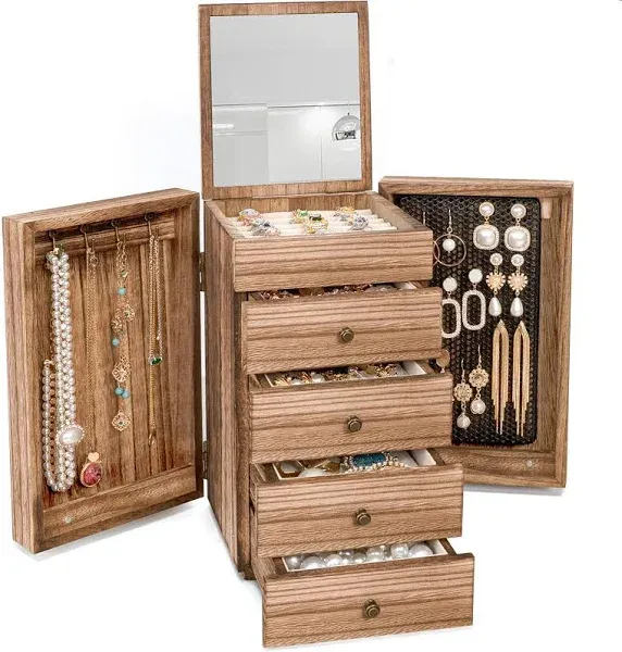 Meangood 5-Layer Large Jewelry Box