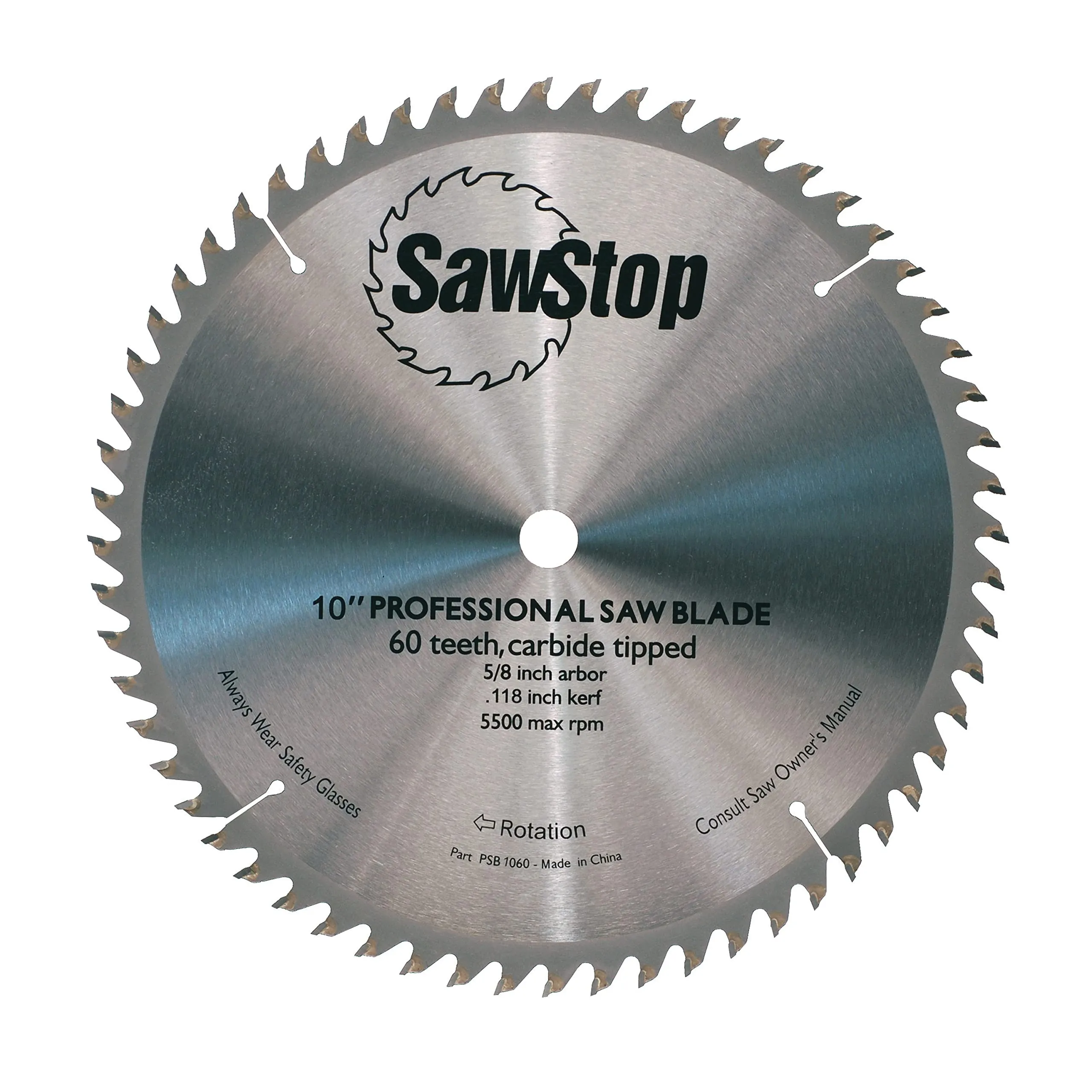 SawStop 60 Tooth Combination Table Saw Blade