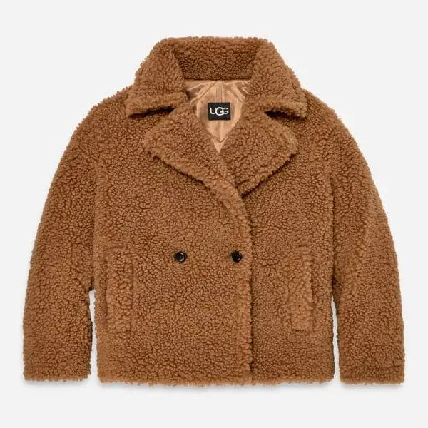 UGG Women's Gertrude Short Teddy Coat