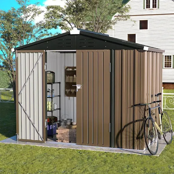 UDPatio 8-ft x 6-ft Metal Shed